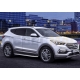 Пороги алюминиевые Rival BMW-Style овальные для Hyundai Santa Fe/Santa Fe Premium/Kia Sorento 2012-2018
