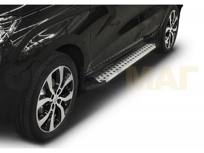 Пороги алюминиевые Rival BMW-Style для Lada XRay 2016-2021