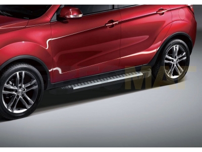 Пороги алюминиевые Rival BMW-Style для Changan CS35 2013-2021
