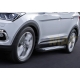 Пороги алюминиевые Rival BMW-Style для Hyundai Santa Fe/Santa Fe Premium 2012-2018