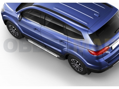 Пороги алюминиевые Rival BMW-Style для Lifan MyWay 2016-2021