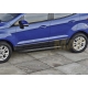 Пороги алюминиевые Rival Black New для Ford Ecosport 2014-2018
