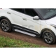 Пороги алюминиевые Rival Silver New для Hyundai Creta 2016-2021