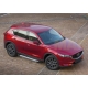 Пороги алюминиевые Rival Silver New для Mazda CX-5 2017-2021