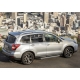 Пороги алюминиевые Rival Silver New для Subaru Forester 2013-2018