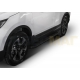 Пороги алюминиевые Rival Black New для Honda CR-V 2017-2021