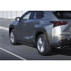 Пороги алюминиевые Rival Black New для Lexus NX-200/200t/300h 2014-2021