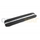 Пороги алюминиевые Rival Black New для Nissan Qashqai/Qashqai +2/X-Trail T31 2007-2015