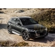 Пороги алюминиевые Rival Silver New для Audi Q5 2016-2021