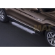 Пороги алюминиевые Rival Silver New для Volkswagen Teramont 2018-2021