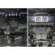 Защита картера, КПП, радиатора и РК Rival для 2,8D сталь 2 мм на 4х4 для Toyota Fortuner 2017-2021