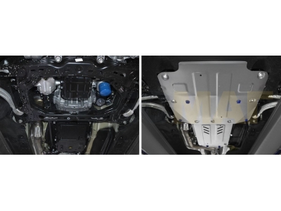 Комплект защиты Rival: картер, КПП, РК алюминий 4 мм для Hyundai Genesis G70/Kia Stinger 2018-2021