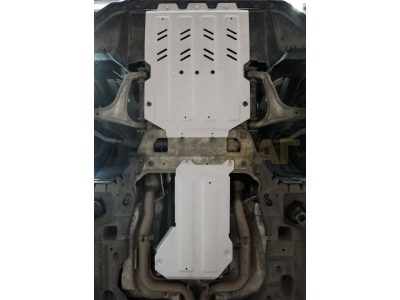 Комплект защиты Rival для картера, КПП, РК из 2 частей, алюминий 4 мм для Maserati Levante 2016-2021