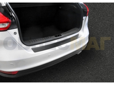 Накладка на задний бампер Rival на хетчбек для Ford Focus 3 2015-2021