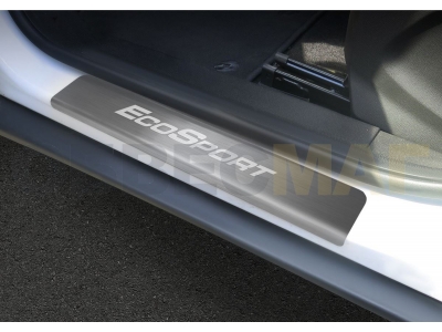 Накладки порогов Rival с надписью 4 штуки для Ford Ecosport 2014-2021