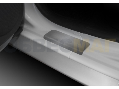Накладки порогов Rival с надписью 4 штуки для Nissan Terrano 2014-2021