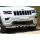 Защита передняя двойная с накладками 76-57 мм Rival для Jeep Grand Cherokee 2013-2021