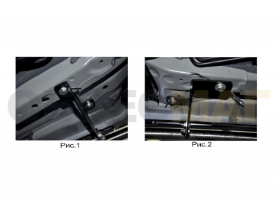Защита штатных порогов 42 мм Rival для Mazda CX-5 2017-2021