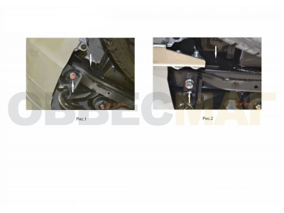 Защита заднего бампера овальная 75х42 мм Rival для Mitsubishi Pajero Sport 2016-2020