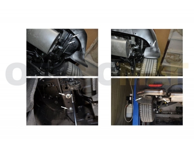Защита задняя уголки 57 мм Rival для Nissan Qashqai 2014-2019