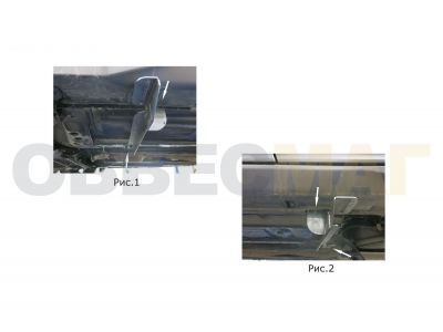 Пороги с площадкой нержавеющий лист 57 мм Rival для Nissan X-Trail T32 2015-2021