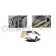 Защита заднего бампера короткая 76 мм Rival для Toyota Land Cruiser Prado 150 2009-2017