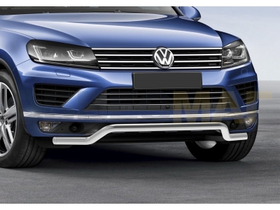 Защита передняя волна 57 мм Rival для Volkswagen Touareg 2010-2017