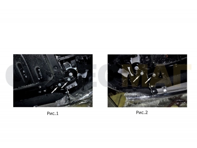Защита переднего бампера 42 мм Rival для Lada Largus Cross 2014-2021