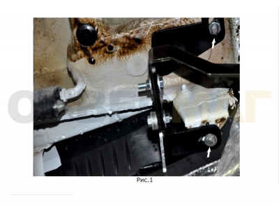 Защита задняя уголки 42 мм Rival для Lada Largus Cross 2014-2021