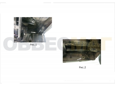 Защита штатных порогов 57 мм Rival для УАЗ 3163 Патриот 2015-2021