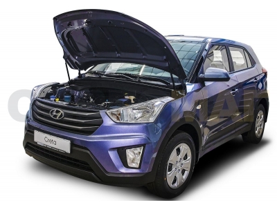 Упоры капота Автоупор 2 штуки для Hyundai Creta 2016-2021