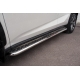 Пороги с площадкой алюминиевый лист 42 мм вариант 1 РусСталь для Lexus NX-200 2014-2021
