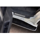 Накладки на пороги РусСталь зеркальный лист для Toyota Land Cruiser 150 2009-2021