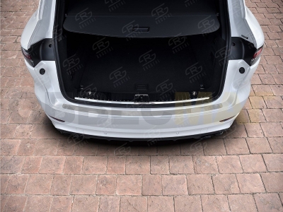 Накладка на задний бампер РусСталь зеркальный лист для Porsche Cayenne № PRCAYN-003463