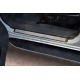 Накладки на пороги РусСталь шлифованный лист для Toyota Land Cruiser Prado 150 2009-2021
