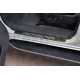 Накладки на пороги РусСталь карбон с надписью для Toyota Land Cruiser Prado 150 2009-2021