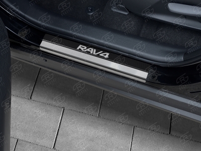 Накладка на пороги РусСталь 1 шт для Toyota RAV4 № TR4Z19-11
