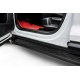 Пороги алюминиевые "Premium Black" 1800 черные Nissan Pathfinder (2012-2017) Slitkoff
