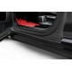 Пороги алюминиевые "Standart Black" 1450 черные Chevrolet Niva Bertone (2009-2020) Slitkoff