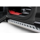 Пороги алюминиевые "Prestige Silver" 1700 серебристые Nissan X-Trail (2013-2022) Slitkoff