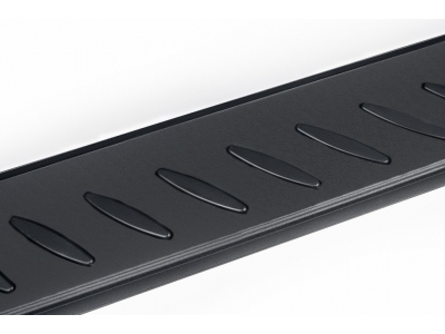 Пороги алюминиевые "Prestige Black" 1700 черные Lada Xray (2015-2022) Slitkoff