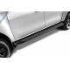 Пороги алюминиевые "Standart Black" 1800 черные Mitsubishi L-200 (2018-2022) Slitkoff