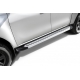 Пороги алюминиевые "Prestige Silver" 1800 серебристые Mitsubishi L-200 (2018-2022) Slitkoff