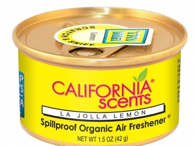 Освежитель воздуха California Scents, под сиденье, органические, аромат Лимон Ла-Жолла