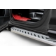 Пороги алюминиевые "Elite Silver" 1700 серебристые Nissan X-Trail (2013-2022) Slitkoff