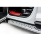 Пороги алюминиевые "Standart Silver" 1700 серебристые Hyundai Tucson Turbo (2018-2021) Slitkoff
