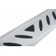 Пороги алюминиевые "Elite Silver" 1600 серебристые Chery Tiggo 3 (2014-2020) Slitkoff