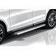 Пороги алюминиевые "Prestige Silver" 1800 серебристые Hyundai Santa-Fe (2012-2018) Slitkoff