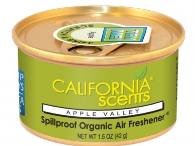 Освежитель воздуха California Scents, под сиденье, органические, аромат Яблочная Долина