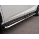 Пороги с площадкой алюминиевый лист 42 мм вариант 2 РусСталь для Lexus NX-200 2014-2021